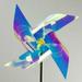 2pcs Solar Wind Spinner with Garden Stake Solar Powered Windmill Light Landscape Wind Catcher Lawn Yard Patio Decoration