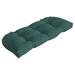 Arden Selections Outdoor Wicker Settee Cushion 41.5 x 18 Peacock Blue Green Texture