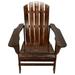 Leigh Country TX 94056 Adirondack Adult Outdoor Wood Patio Chair -Brown