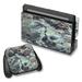 Skin Decal For Nintendo Switch Vinyl Wrap / Rough Marble Grey Red Blue Granite