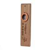 Wooden Kazoo Musical Instrument Ukulele Guitar Partner Wood Harmonica with Metal Box for Music Lover