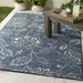 Mark&Day Outdoor Area Rugs 7x7 Selma Cottage Indoor/Outdoor Charcoal Square Area Rug (7 3 Square)