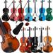 Brand New Violin in Musical Instrument Acoustic Violin for Kids Boys Girls Solid Wood Violin Acoustic Starter Kit with Violin Fiddle Case Bow Rosin Brown Violin Outfit Set for Beginners Students