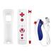 Wireless Remote Controller and Nunchuck Controller Combo Set for Nintendo Wii Game with Strap