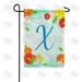 America Forever Summer Floral Monogram Garden Flag Letter X 12.5 x 18 inches Cosmos Yellow Red White Spring Flower Double Sided Vertical Outdoor Yard Lawn Decorative Seasonal Summertime Garden Flag
