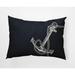 E by Design Anchored Nautical Indoor/Outdoor Lumbar Throw Pillow