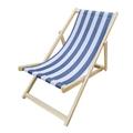 Hassch Beach Sling Chair Patio Lounge Chairs Wooden Foldable Adjustable Sling Chair Natural