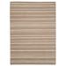 Linon Outdoor Washable Area Rug Collection Tan and Ivory 5 x 7