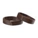 Uxcell PU Leather Loops Retaining Ring Keeper for 20mm Watch Band Dark Brown 2 Pack