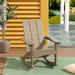 WestinTrends Ashore Patio Rocking Chair All Weather Poly Lumber Plank Adirondack Rocker Chair Modern Farmhouse Outdoor Rocking Chairs for Porch Garden Backyard and Indoor Weathered Wood