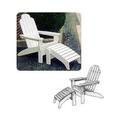 Woodworking Paper Plan to Build Adirondack Folding Chair and Footrest