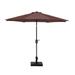 WestinTrends Paolo 9 Ft Outdoor Umbrella with Base Included Market Table Umbrella with 64 Pound Solid Square Concrete Base Coffee