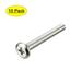 Uxcell M6x50mm Head Screws Furniture Bolts Fastener Nickel Plated 10 Pack