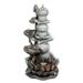 Jeco 31 Yoga Frogs Fountain With LED Light