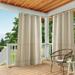 Exclusive Home Curtains Indoor/Outdoor Solid Cabana Grommet Top Curtain Panel Pair 54x144 Taupe
