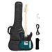 SalonMore Maple Fingerboard GTL Electric Guitar with Guitar Bag for Beginner Blue