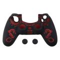 HLGDYJ Chinese Dragons Silicone Gamepad Cover Case + 2 Joystick Caps For PS4 Controller
