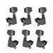 Suzicca 6pcs Sealed Guitar String Pegs Locking Tuners 3L3R Tuning Pegs String Tuners Electric Acoustic Guitar Tuner Machine Heads Knobs 3 Left 3 Right