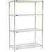 Nexel ESD Wire Shelving Starter - 4 Tier - 42 W x 21 D x 86 H