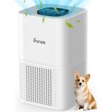 iFanze Air Purifiers for Home Large Room up to 1300 Sq.ft with 20dB Sleep Mode Speed Control HEPA 3-in-1 Air Cleaner for Large Rooms Living Room Office Cleans Dust Odor Pet Dander A4-White