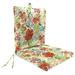 Jordan Manufacturing 44 x 21 Valeda Breeze Multicolor Floral Rectangular Outdoor Chair Cushion with Ties and Hanger Loop