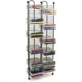 Kingfisher Lane 100 Nestable CD Storage Tower in Gunmetal