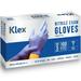 Klex Nitrile Medical Exam Gloves - Powder Free Latex Free Food Safe Small 100 Count