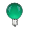 Novelty Lights 25 Pack G50 Outdoor Patio Globe Replacement Bulbs Green E17/C9 Intermediate Base 7 Watt