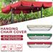 Swing Replacement Canopy for Garden Hammock Cover Patio Swing CanopyReplacement Top Cover UV Protection Red