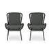 Alice Outdoor Wicker Club Chair with Cushions (Set of 2)