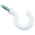 National Hardware N119-728 Cup Hooks 1 Inch White Vinyl Coated 30 Pack Each