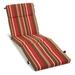 Blazing Needles 72 x 24 in. Patterned Polyester Outdoor Chaise Lounge Cushion Montserrat Sangria