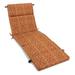 Blazing Needles 72 x 24 in. Patterned Polyester Outdoor Chaise Lounge Cushion Vanya Paprika