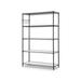 5-Shelf Wire Shelving Kit with Casters and Shelf Liners 48w x 18d x 72h Black Anthracite