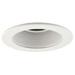 Jesco Lighting 3 in. Aperture Low Voltage Adjustable Step Baffle Trim- White Baffle- White Trim