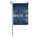 KDAGR Blue Skyline Manhattan at Night New York City View from Brooklyn Cityscape Garden Flag Decorative Flag House Banner 28x40 inch