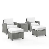 Crosley Furniture Bradenton 5Pc Outdoor Armchair Set - Sunbrella