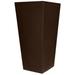 32 in. Cosmo Tall Square Planter Espresso