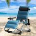 Docred Zero Gravity Chair Camp Reclining Lounge Chairs Outdoor Lounge Patio Chair with Adjustable Pillow