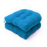 Yannee U-shaped Cushion Sofa Cushion Rattan Chair Light Blue Cushion Terrace Cushion for Outdoor Indoor 2 Pcs