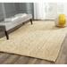 White Line Rectanlge Natural Jute Fiber Area Rug for Living Dining Kitchen Indoor & Outdoor Rug Runner Carpet-5x7 Sq Feet