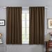 Deconovo Back Tab and Rod Pocket Blackout Curtains Thermal Insulated Window Curtain Set Blackout Panels for Bedroom 52x63 inch Brown 2 Panels