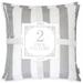 Homey Cozy Olivia 20-inch Stripe Fabric Outdoor Pillow in Gray (Set of 2)