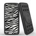 INFUZE Qi Wireless Portable Charger for Orbic Myra 5G External Battery (12000 mAh 18W Power Delivery USB-C/USB-A Quick Charge 3.0 Ports Suction Cups) with Touchless Tool - Zebra