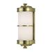 One Light Wall Sconce 4.75 inches Wide By 13 inches High-Aged Brass Finish Bailey Street Home 116-Bel-2120962