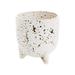 Reid Ceramic Pot | Round Ceramic Planter l Indoor and Outdoor Planter (5 x 5.25 ) (97510)