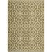 Safavieh Courtyard Alexa Geometric Indoor/Outdoor Area Rug 2 7 x 5 Green/Beige