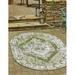 Unique Loom Valeria Indoor/Outdoor Traditional Rug Green/Light Green 3 3 x 5 3 Oval Medallion Traditional Perfect For Patio Deck Garage Entryway