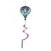 Evergreen Hummingbird Feeding Animated Burlap Balloon Spinner- 15x55x15 in Durable and Well Made Home and Garden Decor