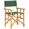 Carevas Director s Chair Solid Acacia Wood Green